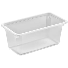 Plastbakke Færch 1-rums 860 ml, transparent PP, 512 stk