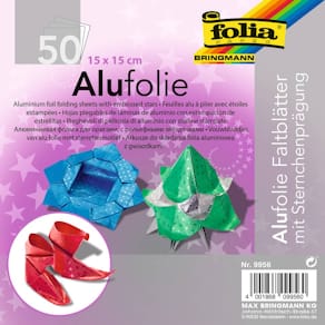 Faltblätter Folia, 15 x 15 cm, sortiert