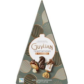 Pralines Guylian Temptations Mix, Kerstboom, doos van 125 g
