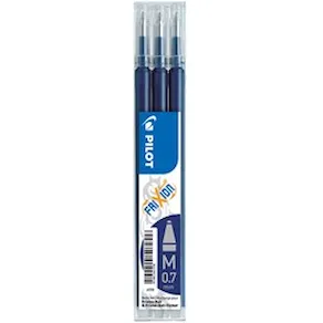Refill PILOT Frixion 0,7mm svartblå 3/fp