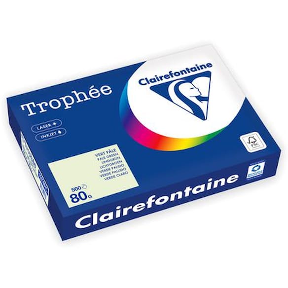 Kopipapir TROPHEE A4 80g lysgrønn (500)