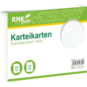 Karteikarten RNK, A5, 100 St., weiß
