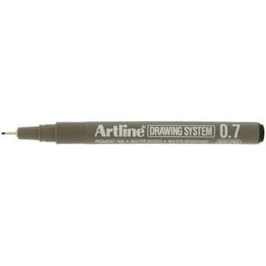 Fineliner ARTLINE EK237 0,7mm svart 12st