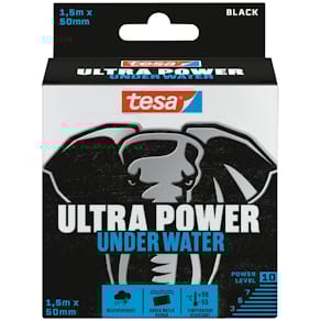 Gewebeband tesa Ultra Power Under Water, schwarz, 1,5 m x 50 mm