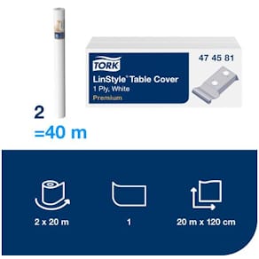 Duk TORK LinStyle 1,20x20m vit