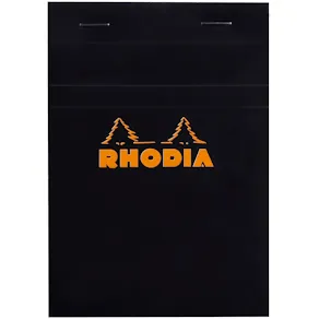 Rhodia head stapled pad black N°13 squar