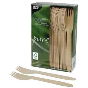 Bestick gaffel PURE FSC 16,5cm 100/fp