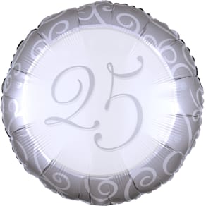 Folienballon AMSCAN Silberhochzeit 25