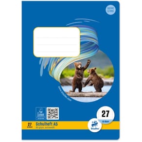 Schulheft Staufen Style, A5, 16 Blatt, Lineatur 27