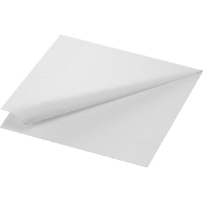 Servett Vit, 3-lager, 40x40cm, 125/fp,