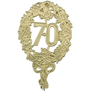 Jubiläumszahl DEMMLER 70, gold