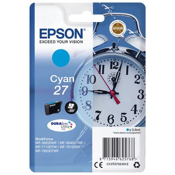Blekk EPSON 27 C13T27024022 blå