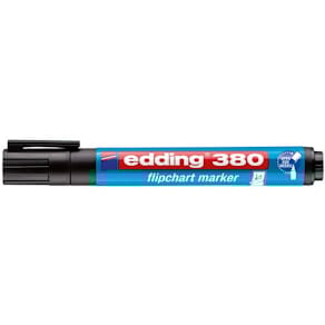 Flipchartmarker edding 380, schwarz, 1,5–3 mm