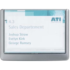 Skilteramme Durable Click Sign A6 149x105,5 mm, grafit