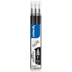 Refill PILOT Frixion 0,5mm svart 3/fp