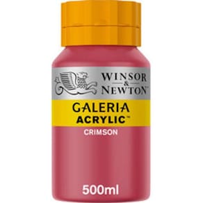 Akrylfarge Galeria 500ml mørkerød