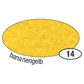 Bastelfilz Folia, bananengelb, 20 x 30 cm, 150 g/m², 10 Bogen