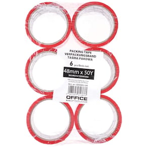 Verpakkingstape, 48 mm x 46 m, rood