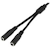 StarTech.com Slim stereosplitterkabel - 3,5 mm hane till 2x
