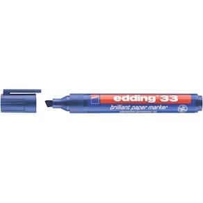 Permanentmarker edding 33 Brillant-Papiermarker, blau