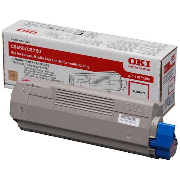 Toner OKI 43872306 2K rød