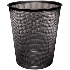 Papierkorb Q-CONNECT KF00871, Metall, schwarz