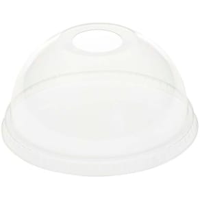 Låg til plastglas Duni 102 mm RPET, med hul, klar, 50 stk