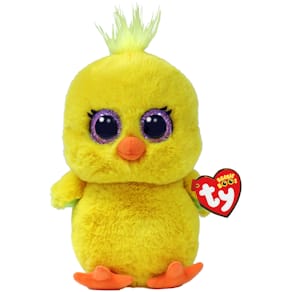 Plüschfigur TY Beanie Babies Chirps, Küken, gelb, 15 cm
