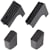 Fuß-Set Hailo Safety Plus/K75 ComfortLine, 4 St., anthrazit