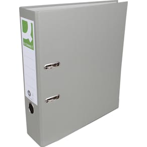 Ordner Q-CONNECT Recycolor, A4, rug 8 cm, grijs