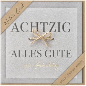 Geburtstagskarte BSB, Zahl 80