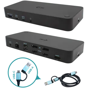 Univ triple dock 2xDP 3xHDMI 2xUSB-C 3xUSB-A GLAN 100W PD