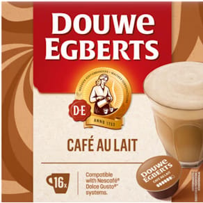 Koffiecapsules Douwe Egberts Dolce Gusto Café au lait, 16 stuks