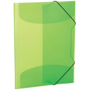 Gummizugmappe HERMA, A4, PP, transluzent/hellgrün