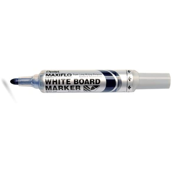 Whiteboardpenn PENTEL Maxiflo M rund blå 12st