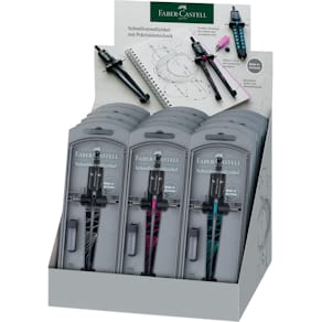 Schnellverstellzirkel Faber-Castell Twister, sortiert
