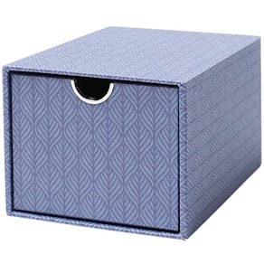 Schubladenbox Rössler Leaf Blue, 1 Schubfach, 108 x 85 x 150 mm