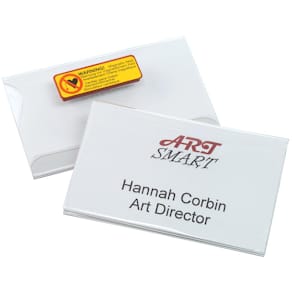 Badge Durable met magneet, ft 54 x 90 mm