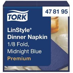 Servett TORK LinStyle Middag mblå 50/fp