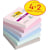 Memoblok Post-it Super Sticky Soulful, 90 vel, 76 x 76 mm, 4+2