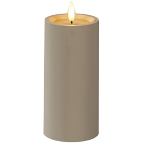Blockljus KONSTSMIDE LEDtimer beige 15cm