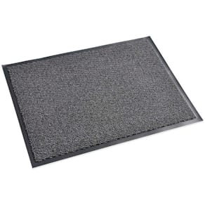 Dørmåtte CleanCarpet Indoor 520 PP, grå/sort, 80x120 cm, 5 mm
