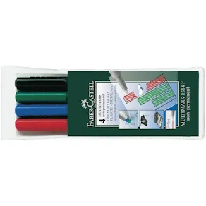 OH-Penna Staedtler Lumocolor, fine, vattenlöslig, 4/fp