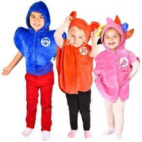 Maskeraddräkt Babblarna Set1 1-4år 3/fp