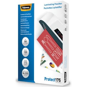 Laminat FELLOWES A4 175mic klar 100/fp