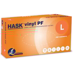 Einmalhandschuhe HASK Vinyl, weiß, Gr. L