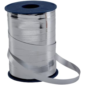 Ringelband Metallic, silber