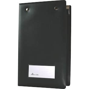 Kassenblockhülle RNK, schwarz, 107 x 180 mm