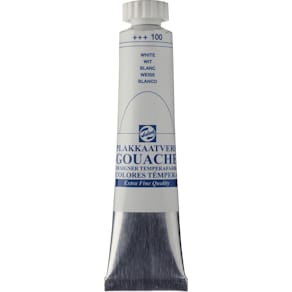 Plakkaatverf Talens Extra Fijn, tube 20 ml, wit