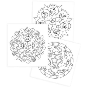 Målarbok Mandala 24 sidor